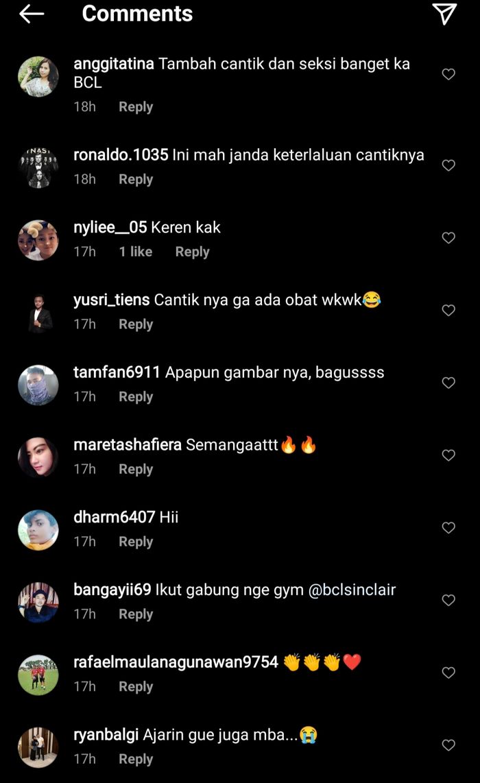 Komentar netizen di unggahan <a href='https://tribunmedan.cfd/tag/bunga-citra-lestari' title='Bunga&nbsp;Citra&nbsp;Lestari'>Bunga&nbsp;Citra&nbsp;Lestari</a>