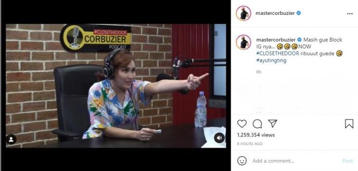 Ayu Ting Ting mengunggah foto bareng Deddy Corbuzier. Namun, gestur Ayu Ting Ting malah dihujat netizen. 