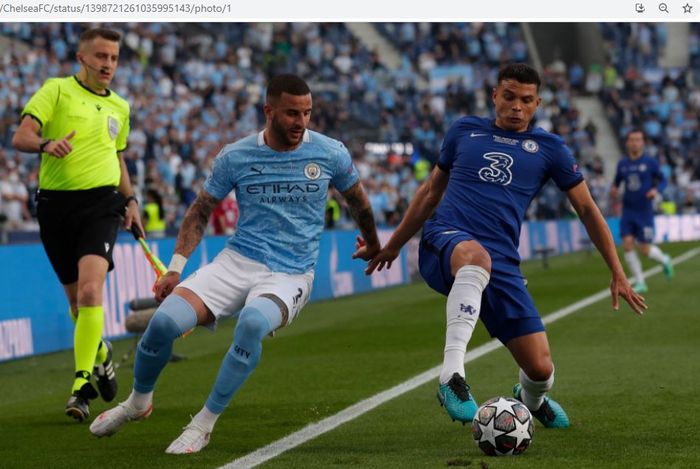 Gol pemain termahal klub sukses membawa Chelsea mengungguli Manchester City di babak pertama final Liga Champions.