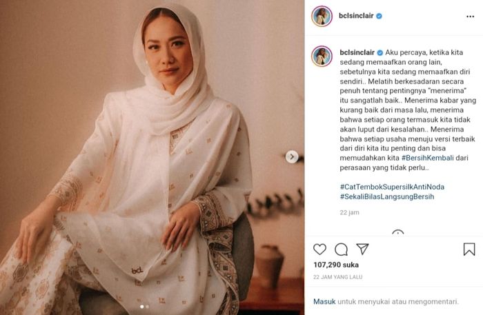 BCL membagikan pesan-pesan bijaknya.