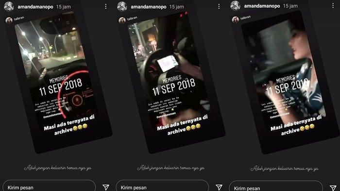 Video 2 tahun lalu bikin Amanda Manopo panik, nyetir sambil hapalin lagu di HP 