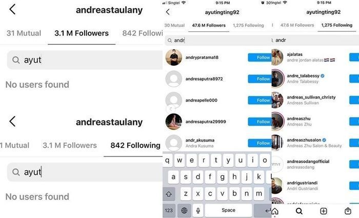 Andre Taulany tak saling follow akun Instagram Ayu Ting Ting, menjadi sebuah pertanda apa?