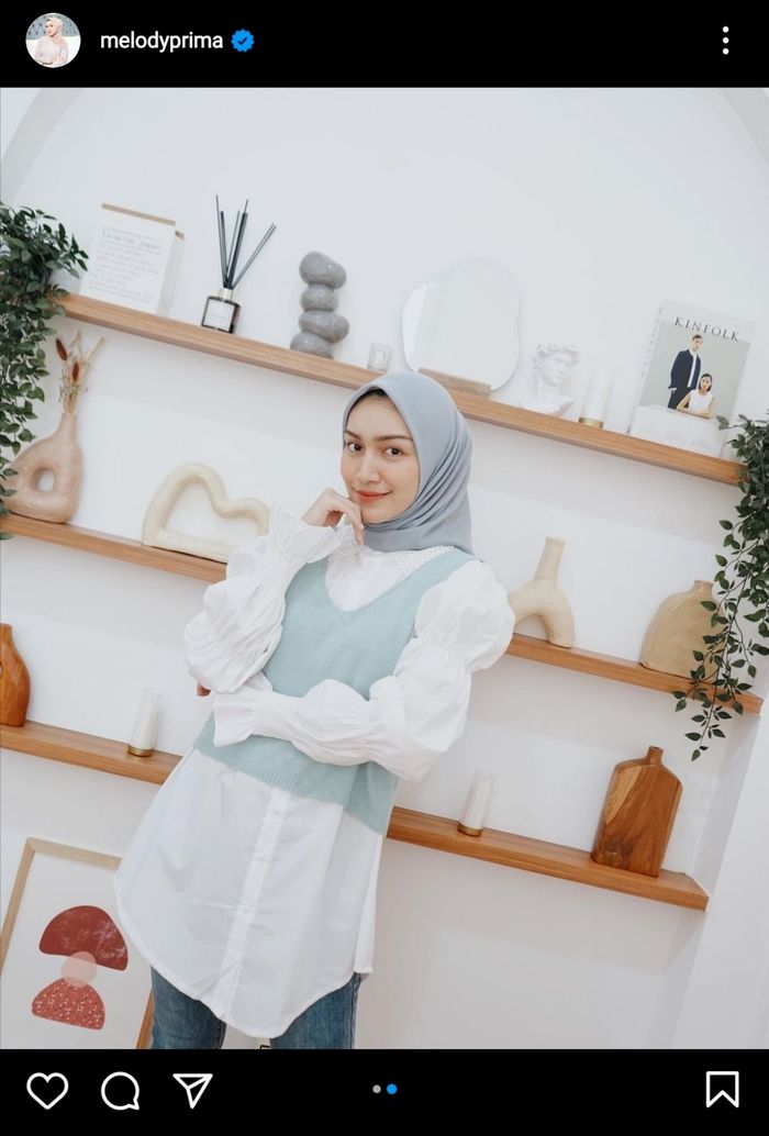 Unggahan dengan latar spot favorit rumah artis <a href='https://medan.tribunnews.com/tag/melody-prima' title='Melody&nbsp;Prima'>Melody&nbsp;Prima</a>