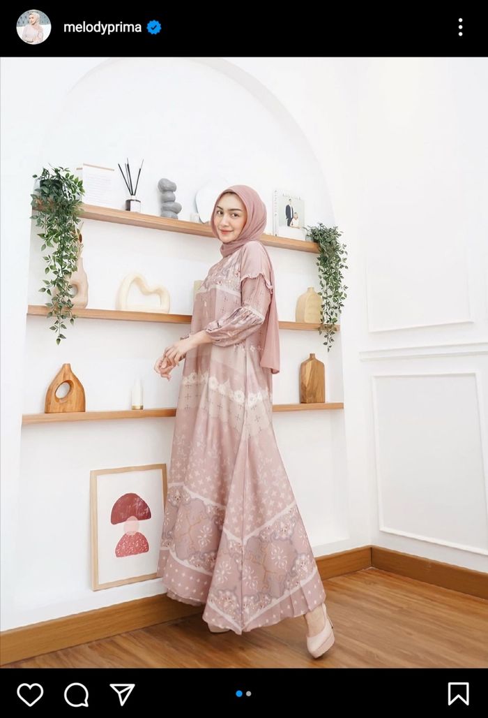 Unggahan dengan latar spot favorit rumah artis <a href='https://medan.tribunnews.com/tag/melody-prima' title='Melody&nbsp;Prima'>Melody&nbsp;Prima</a>.