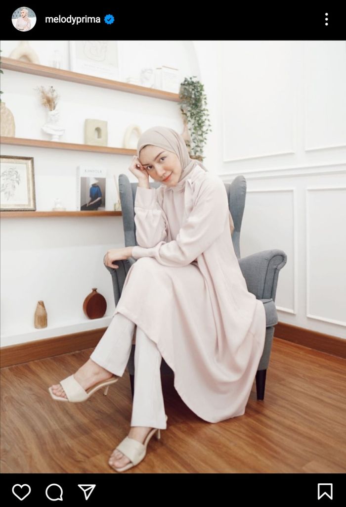 Unggahan dengan latar spot favorit rumah artis <a href='https://medan.tribunnews.com/tag/melody-prima' title='Melody&nbsp;Prima'>Melody&nbsp;Prima</a>