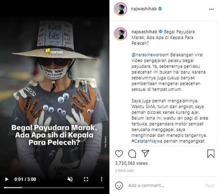 Najwa Shihab bicara soal pelecehan seksual