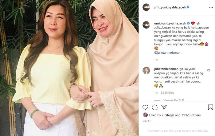 Umi Yuni unggah tabiat Besan