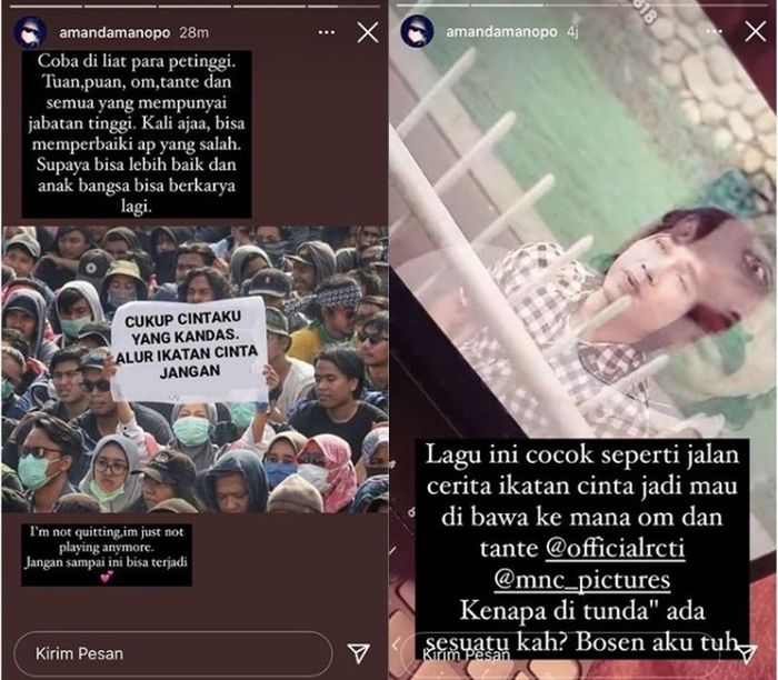 Unggahan Amanda Manopo