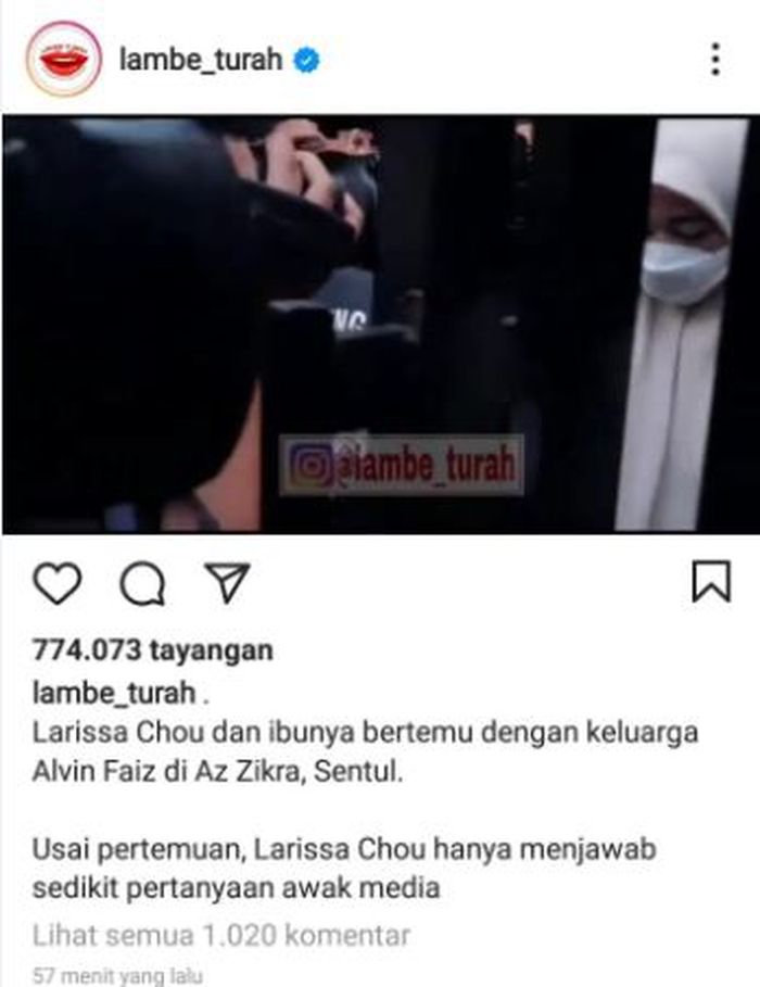 Larissa Chou ungkap hubungannya dengan Alvin Faiz pasca membongkar aib suaminya itu.