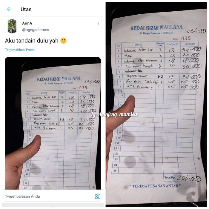 Dikerjai Pedagang Nakal, Pengunjung Ini Harus Bayar Rp200 Ribuan Usai Makan  Indomie Rebus Pakai Telor 3 Porsi Di Daerah Puncak, Warganet : Mungkin  Telornya Telor Dinasaurus - Semua Halaman - Hits