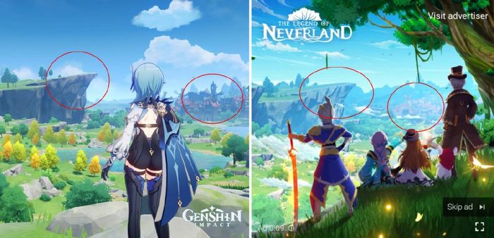 The Legend of Neverland, Game Tiruan Genshin Impact di