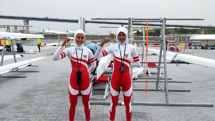 Atlet rowing putri Indonesia, Mutiara Rahma Putri/Melani Putri.