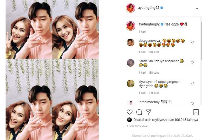 Postingan Ayu Ting Ting