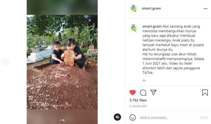 Postingan akun IG @smart.gram