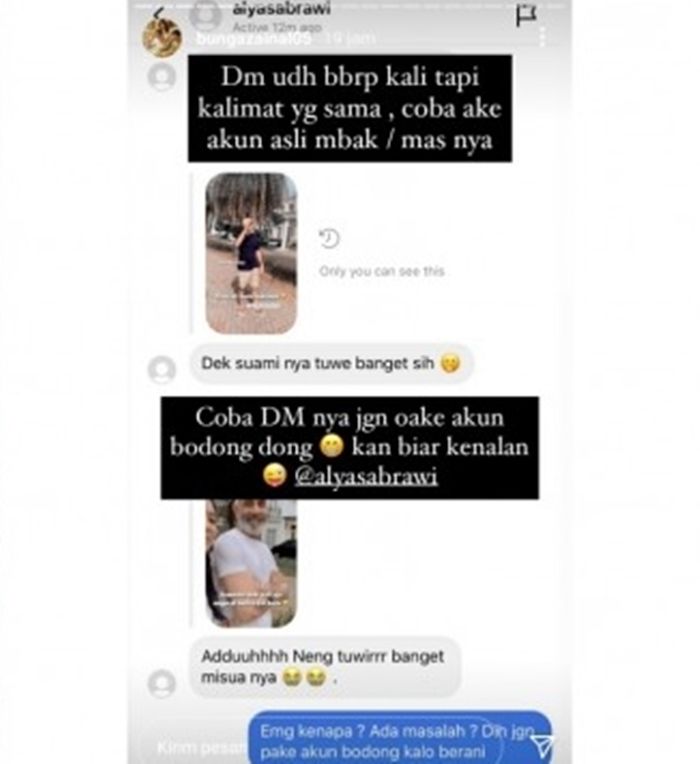 Balasan Bunga Zainal saat suaminya disebut tua oleh netizen