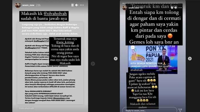 Sesen asisten Raffi Ahmad jawab kritikan Arie Kriting soal Nagita jadi duta PON 