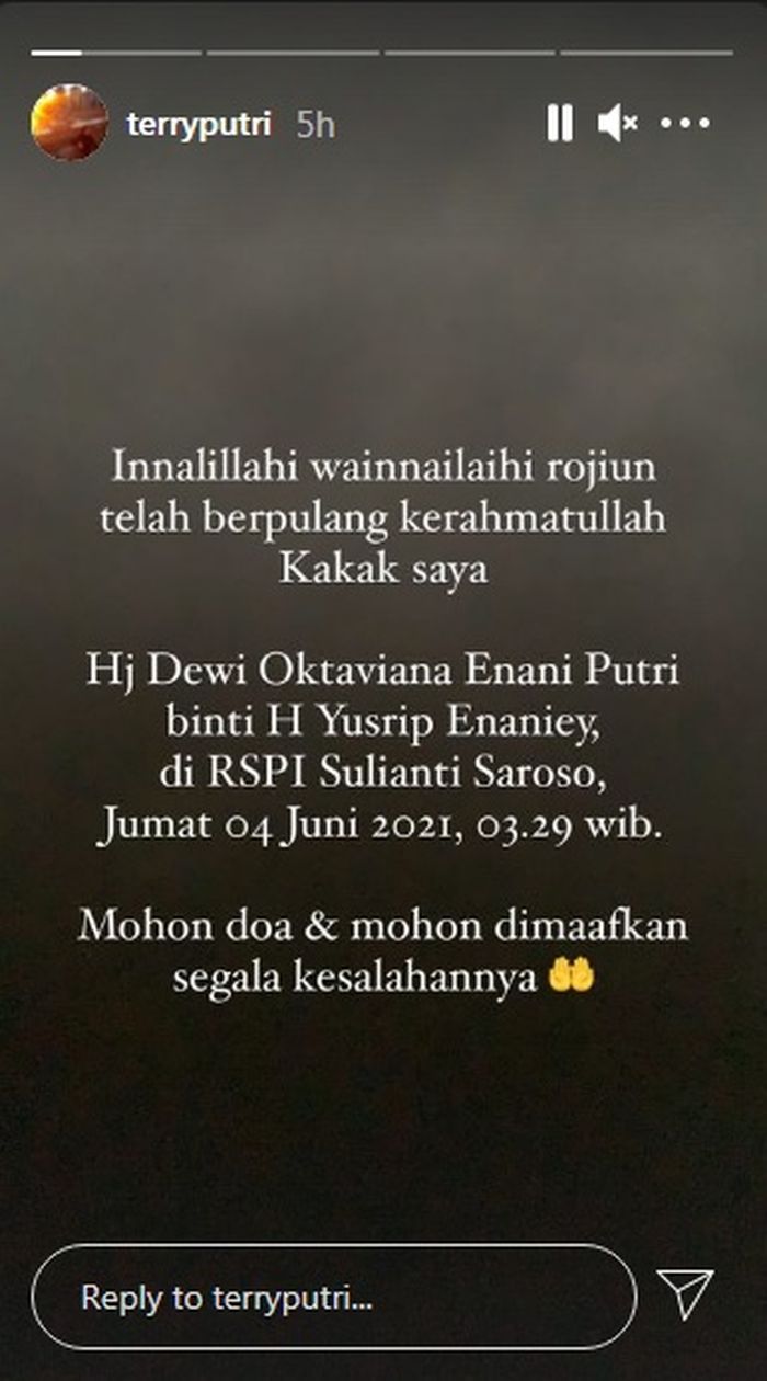 unggahan Terry Putri