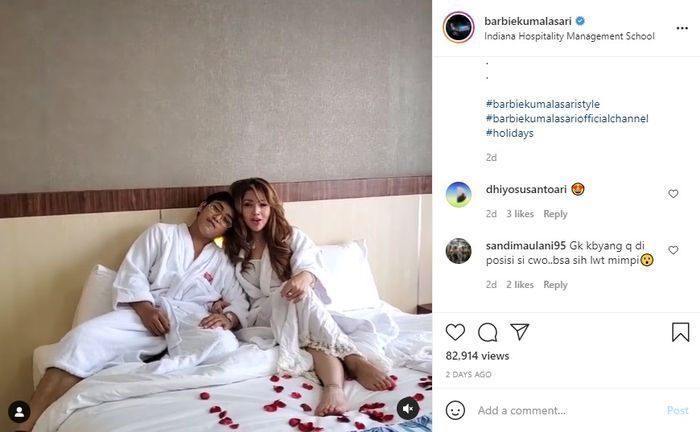 Unggahan terbaru Barbie Kumalasari