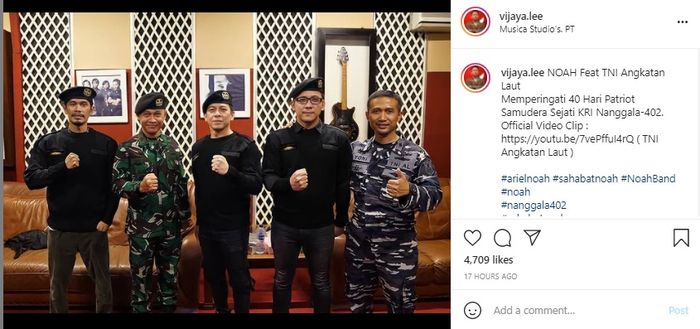 Grup band NOAH dan TNI AL