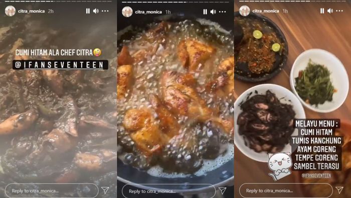 Citra Monica Masak Makanan Melayu untuk Ifan Seventeen