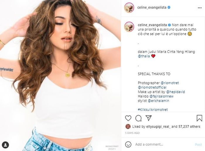 Celine Evangelista sentil soal prioritas usai ditinggal <a href='https://palembang.tribunnews.com/tag/stefan-william' title='Stefan William'>Stefan William</a>