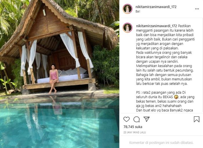 Nikita Mirzani singgung soal ganti <a href='https://tribunmedan.cfd/tag/pasangan' title='pasangan'>pasangan</a> dan Iblis betina