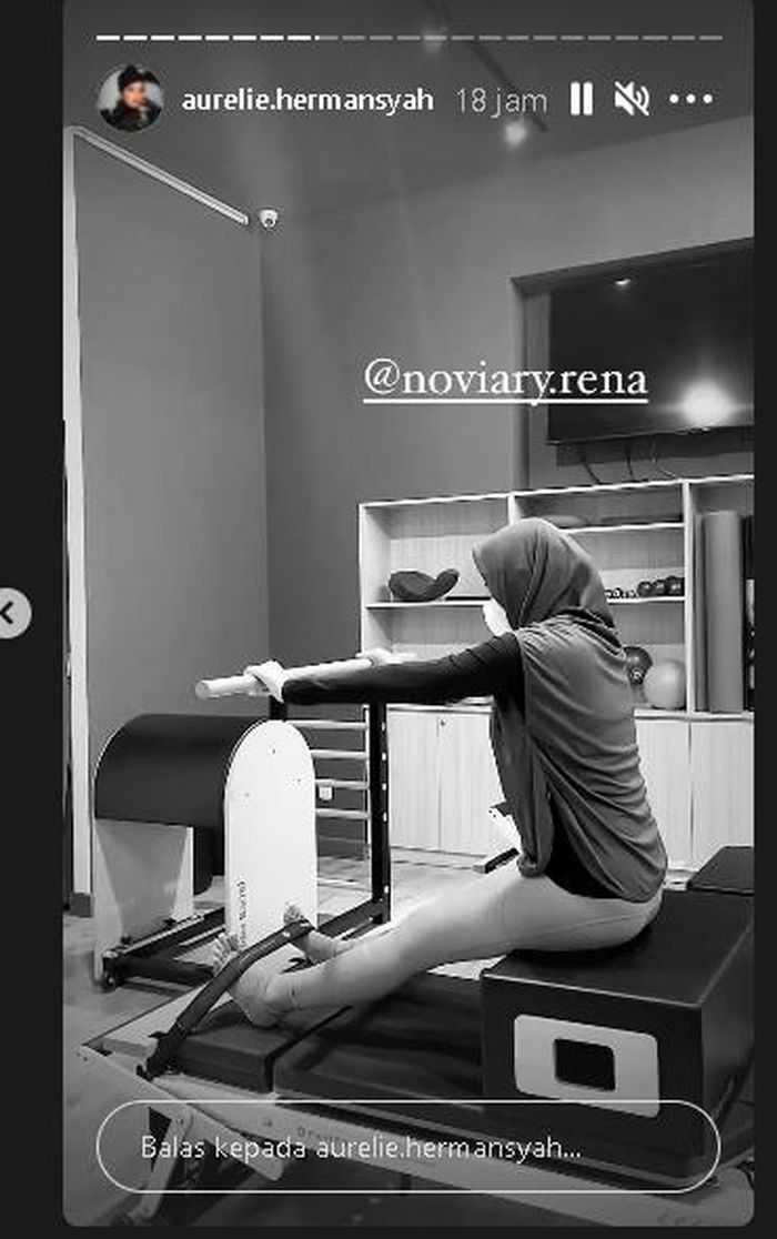 Aurel yang kini rajin berolahraga