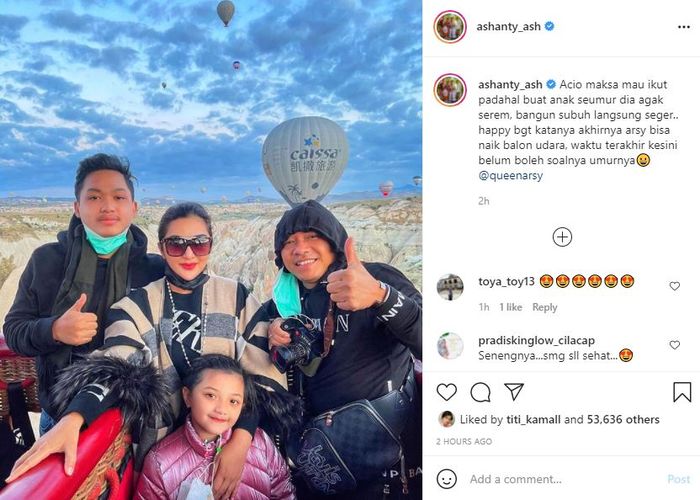 Unggahan Instagram Ashanty