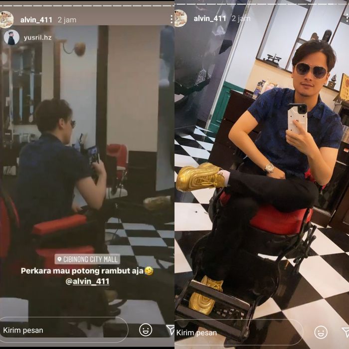 Alvin Faiz tengah asyik menikmati waktu bersama temannya di satu mal di kawasan Cibinong, Jawa Barat
