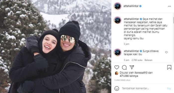 Atta Halilintar tulis pesan haru untuk sang ibunda, Lenggogeni Faruk