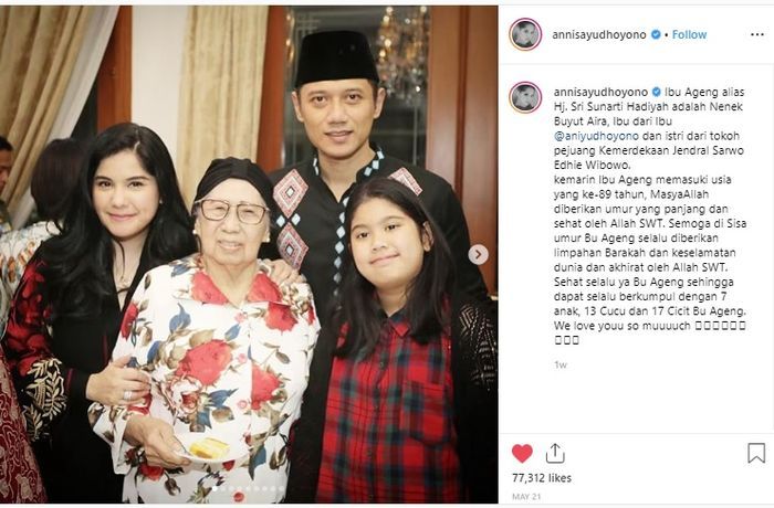Unggahan <a href='https://manado.tribunnews.com/tag/annisa-pohan' title='Annisa Pohan'>Annisa Pohan</a>