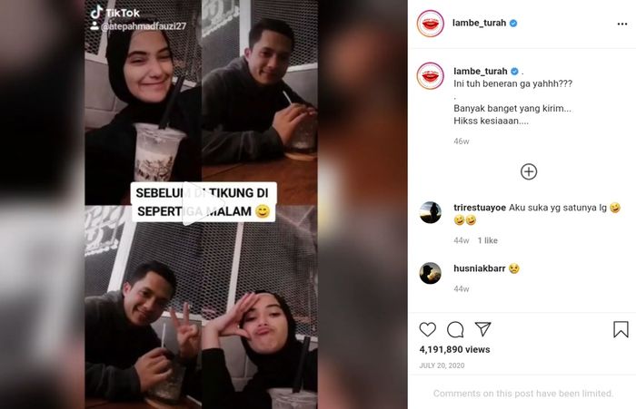 Postingan mantan pacar Nadya Mustika usai ditinggal nikah dengan Rizki DA