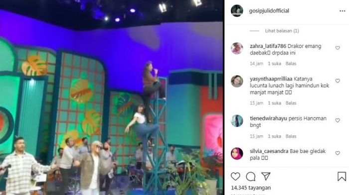 Lucinta Luna kembali membuat kehebohan ketika ia tampil bersama Dewi Perssik di sebuah acara televisi.