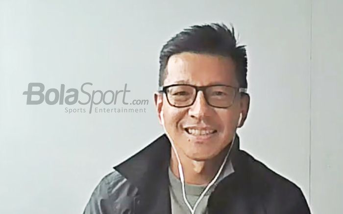 CEO <a href='https://jabar.tribunnews.com/tag/persib-bandung' title='Persib Bandung'>Persib Bandung</a>, <a href='https://jabar.tribunnews.com/tag/teddy-tjahjono' title='Teddy Tjahjono'>Teddy Tjahjono</a>, sedang memberikan keterangan kepada awak media dalam konferensi pers terkait turnamen pramusim bertajuk Piala Wali Kota Solo 2021, 11 Juni 2021. (Foto Virtual)