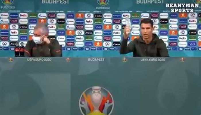 Peristiwa unik mewarnai konferensi pers jelang laga Hungaria Vs Portugal, saat Crostiano Ronaldo marah karena soda,  laga pembuka grup F Euro 2020, Selasa (15/6/2021).
