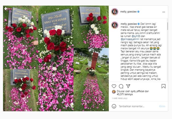 Unggahan Melly Goeslaw