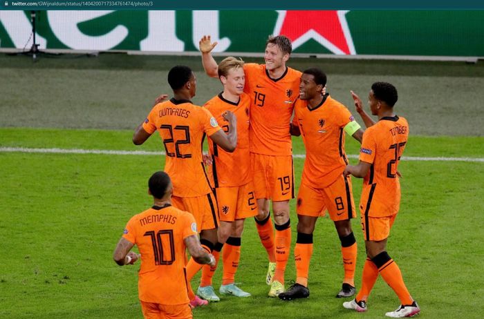 Timnas Belanda sukses mengukir kemenangan 3-2 atas timnas Ukraina pada laga perdana Grup C Euro 2020.