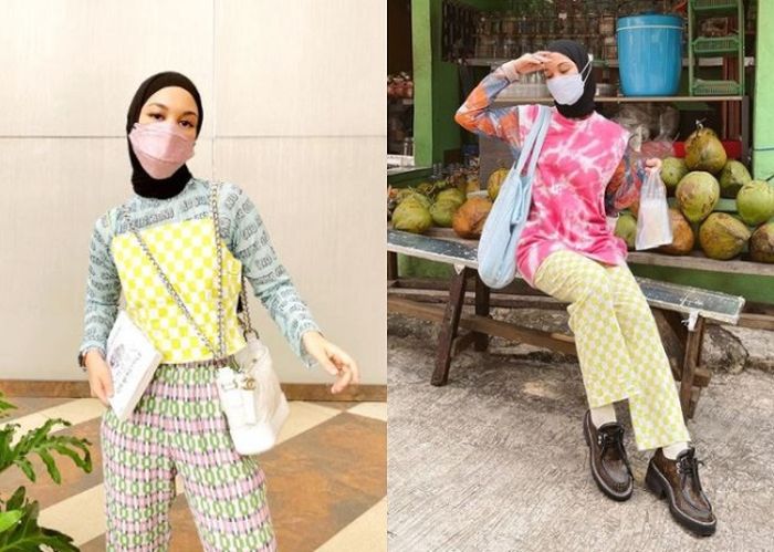 Kerap Tampil dengan Outfit Tabrak Warna yang Bikin Penampilannya