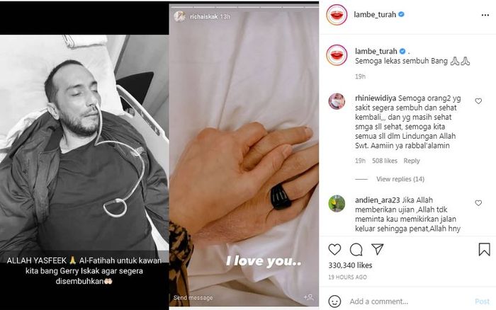 Gary Iskak jatuh sakit