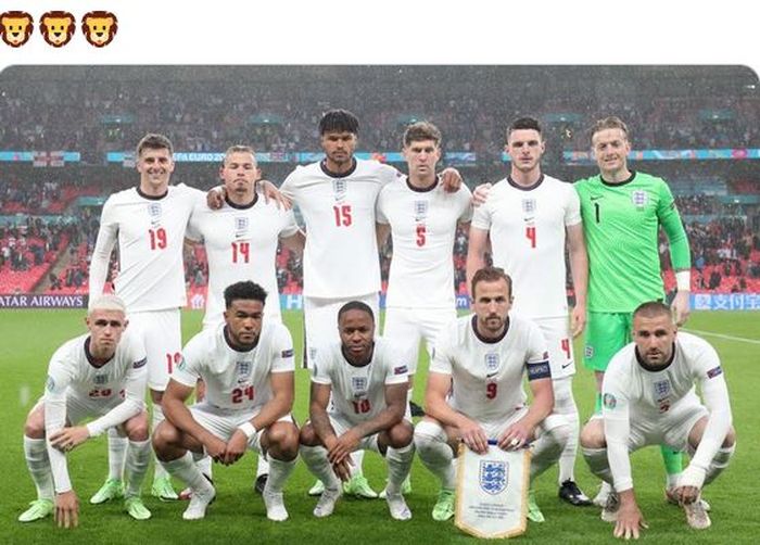 Timnas Inggris menurunkan susunan pemain inti termuda dalam sejarah The Three Lions mengikuti turnamen besar ketika menjamu timnas Skotlandia pada laga Grup D EURO 2020 di Stadion Wembley, Jumat (18/6/2021).