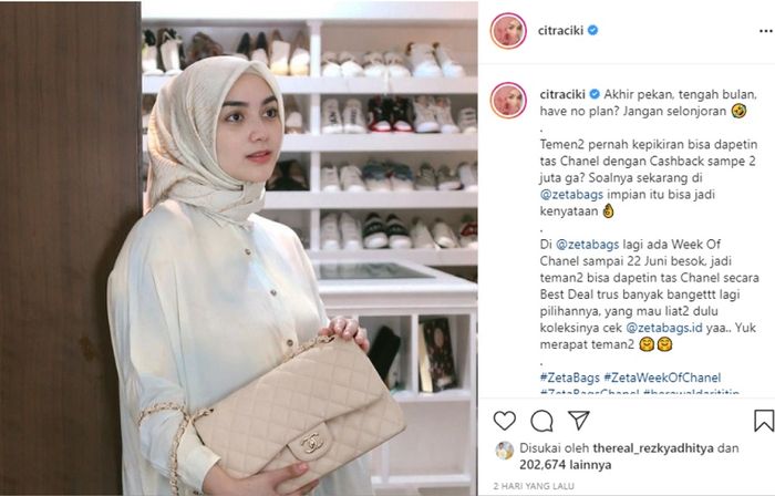 Unggahan foto <a href='https://manado.tribunnews.com/tag/citra-kirana' title='Citra Kirana'>Citra Kirana</a> yang dibanjiri dukungan netizen.