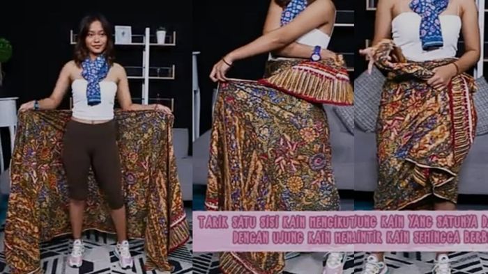 Ini Dia Tutorial 3 Model Kain Lilit Tanpa Pakai Aksesoris