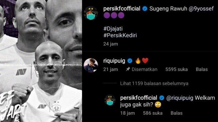 Tangkapan layar unggahan Persik Kediri di Instagram.