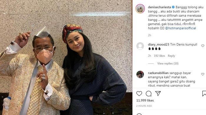 Denise Chariesta minta bantuan pada Hotman Paris.