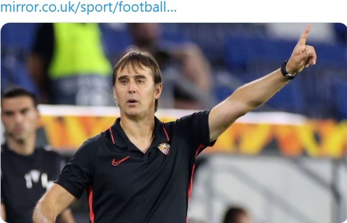 Pelatih Sevilla, Julen Lopetegui.