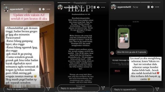Posting-an IG Story Ayya Renita