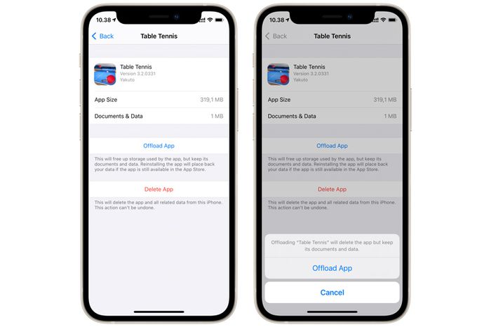Offload Unused Apps aplikasi pilihan
