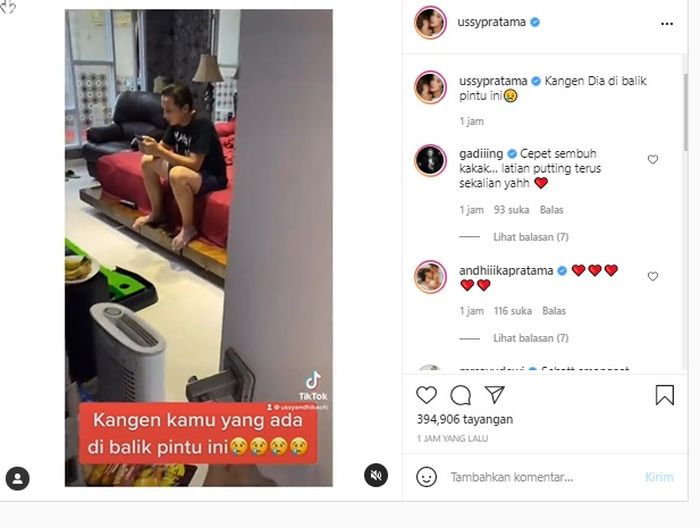 Postingan Ussy Sulistiawaty