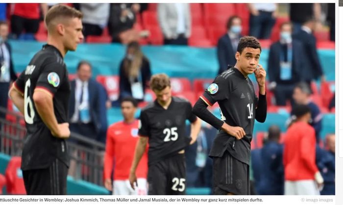 Timnas Jerman tersingkir dari EURO 2020 setelah ditaklukkan 0-2 oleh timnas Inggris pada babak 16 besar.