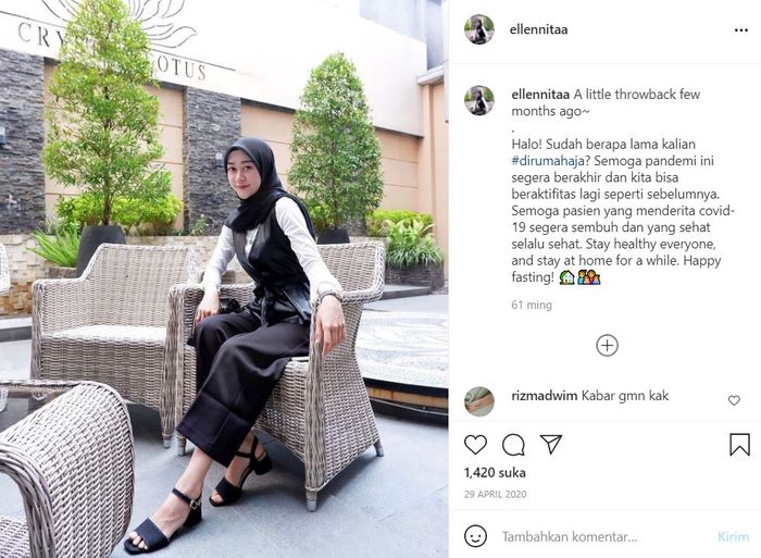 Ellen Nita Vindriana mantan anggota Cherrybelle